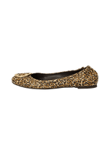 ANIMAL PRINT BALLET FLATS 38.5