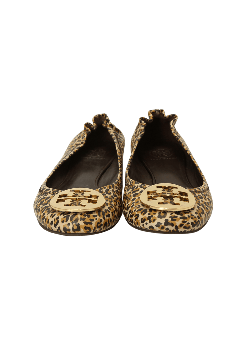 ANIMAL PRINT BALLET FLATS 38.5