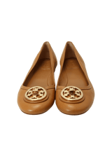 LEATHER BALLET FLATS 36