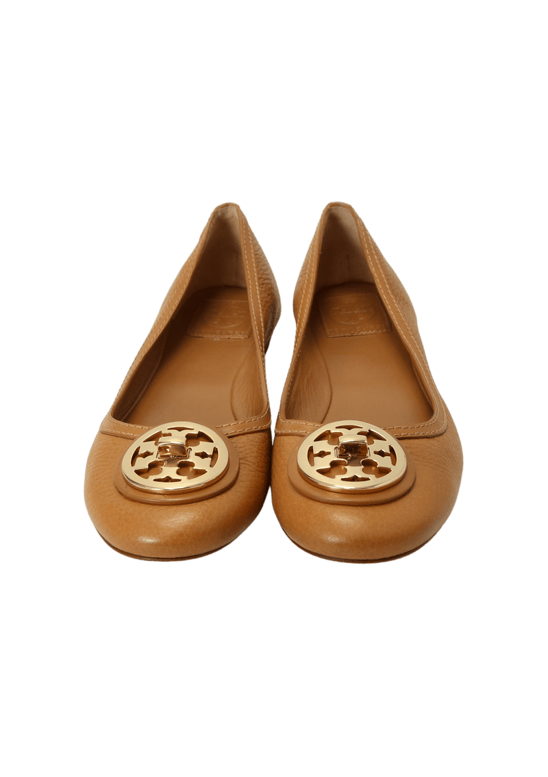 LEATHER BALLET FLATS 36