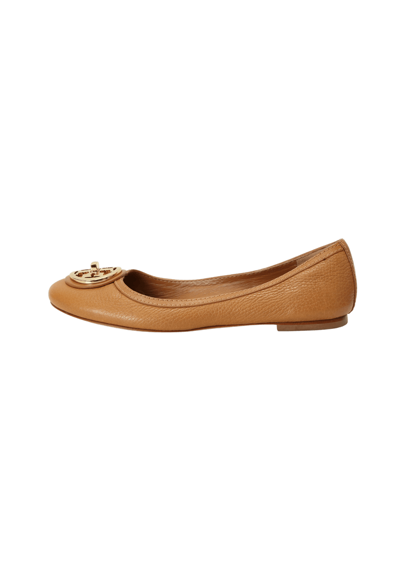 LEATHER BALLET FLATS 36