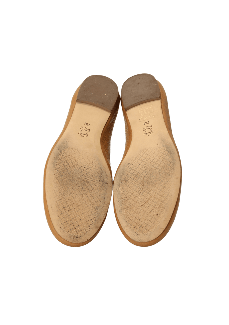 LEATHER BALLET FLATS 36