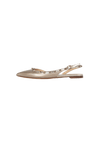 LEATHER ROCKSTUD SLINGBACK FLATS 36.5
