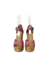 WOVEN LEATHER ESPADRILLES 36