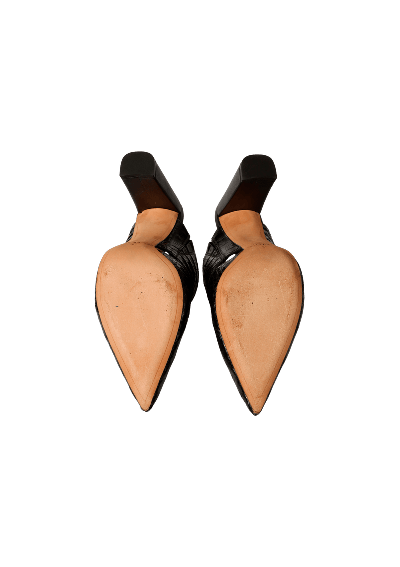 LEATHER MULES 34