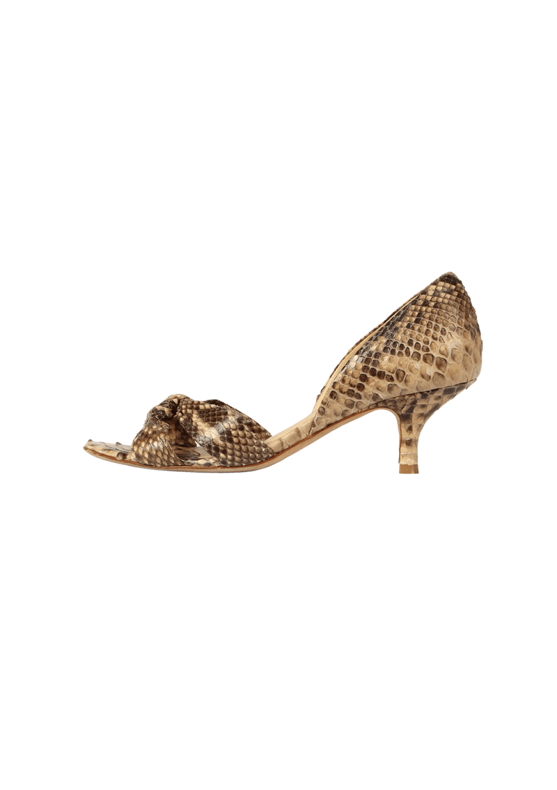 SNAKESKIN PUMPS 35