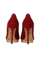 SUEDE PUMPS 37