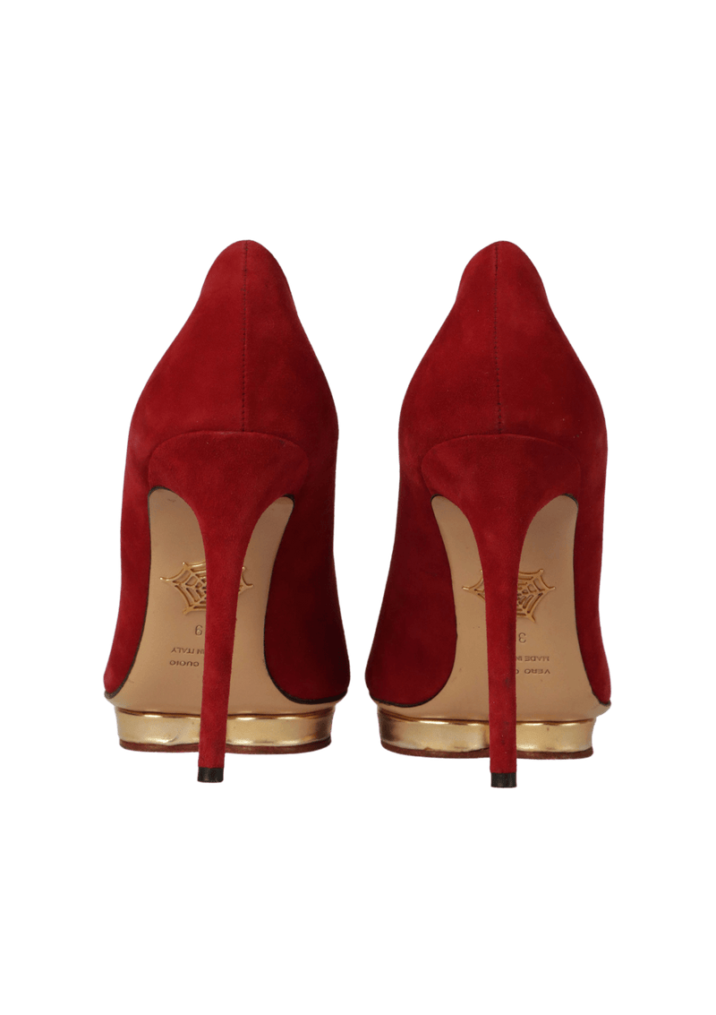 SUEDE PUMPS 37