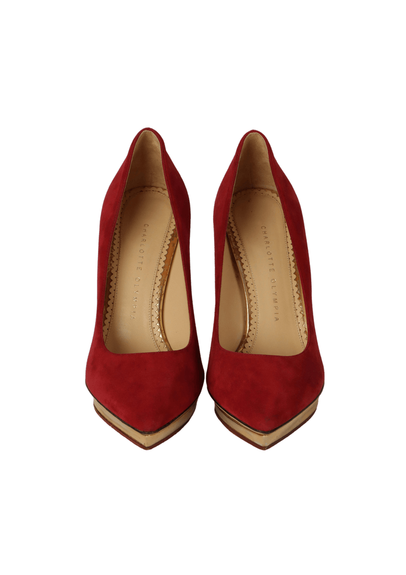 SUEDE PUMPS 37