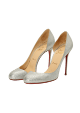 HELMOUR GLITTER PUMPS 36