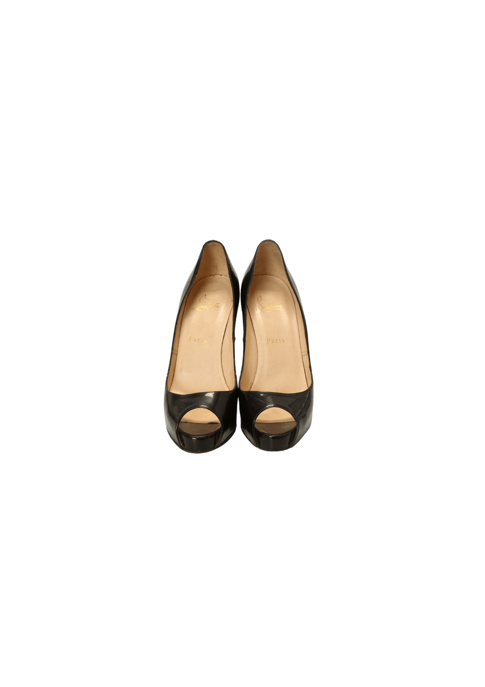 Scarpin Christian Louboutin Lady Peep 150 37 Preto Original – Gringa