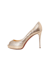 METALLIC PEEP TOE 36.5
