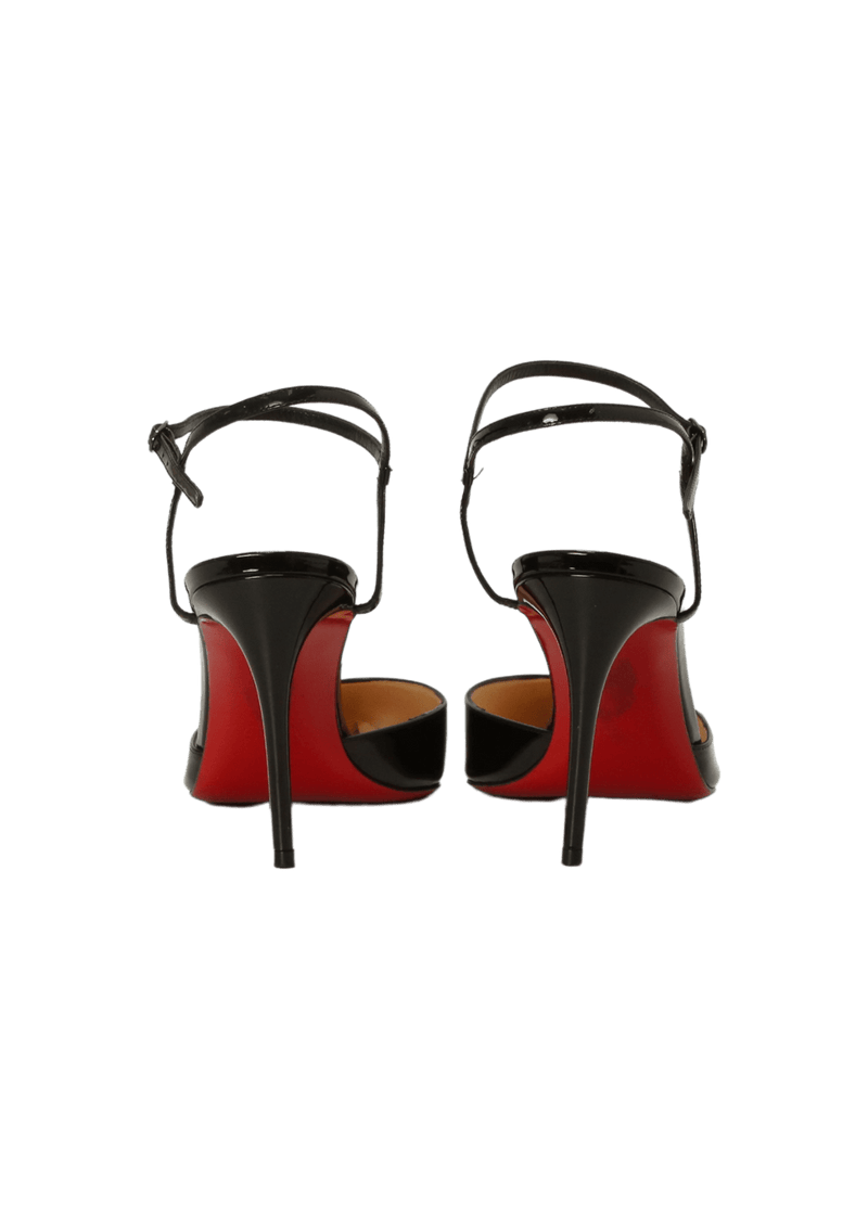 PATENT LEATHER SLINGBACK 38