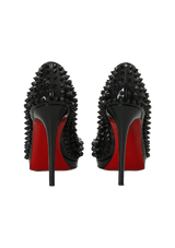 PATENT LEATHER STUDDED PEEP TOE 38