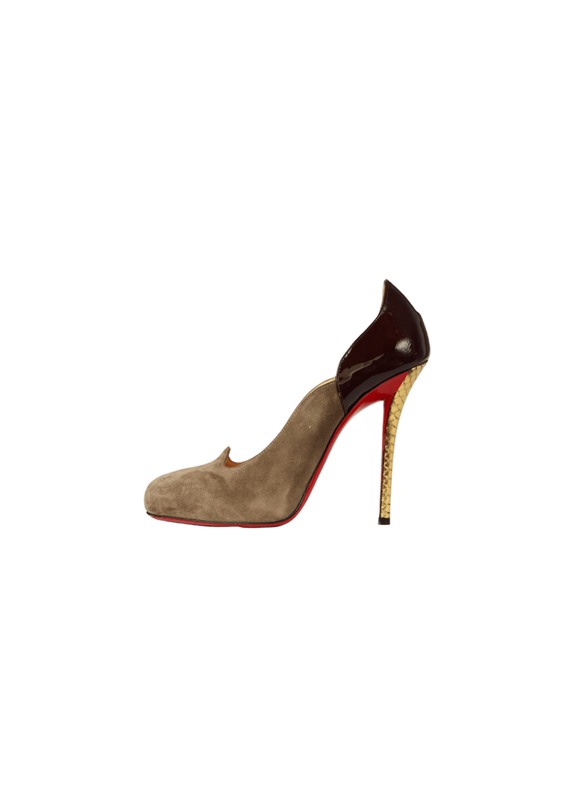 SUEDE PUMPS 37