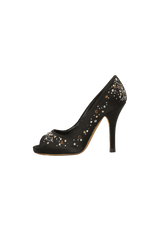 CRYSTAL EMBELLISHMENTS PUMPS 34