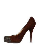 SUEDE PUMPS 38