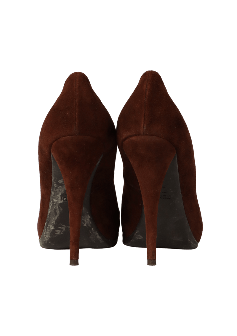 SUEDE PUMPS 38