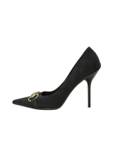 GG CANVAS HORSEBIT PUMPS 37.5