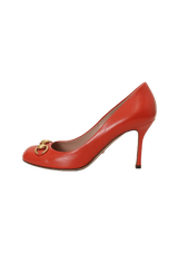 HORSEBIT JOLENE LEATHER PUMPS 35