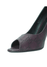 GG SIGNATURE LEATHER PUMPS 34