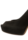 SUEDE PEEP TOE 35.5