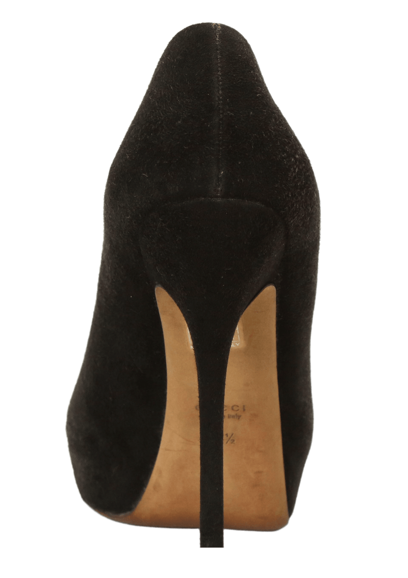 SUEDE PEEP TOE 35.5