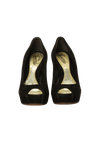 SUEDE PEEP TOE 35.5