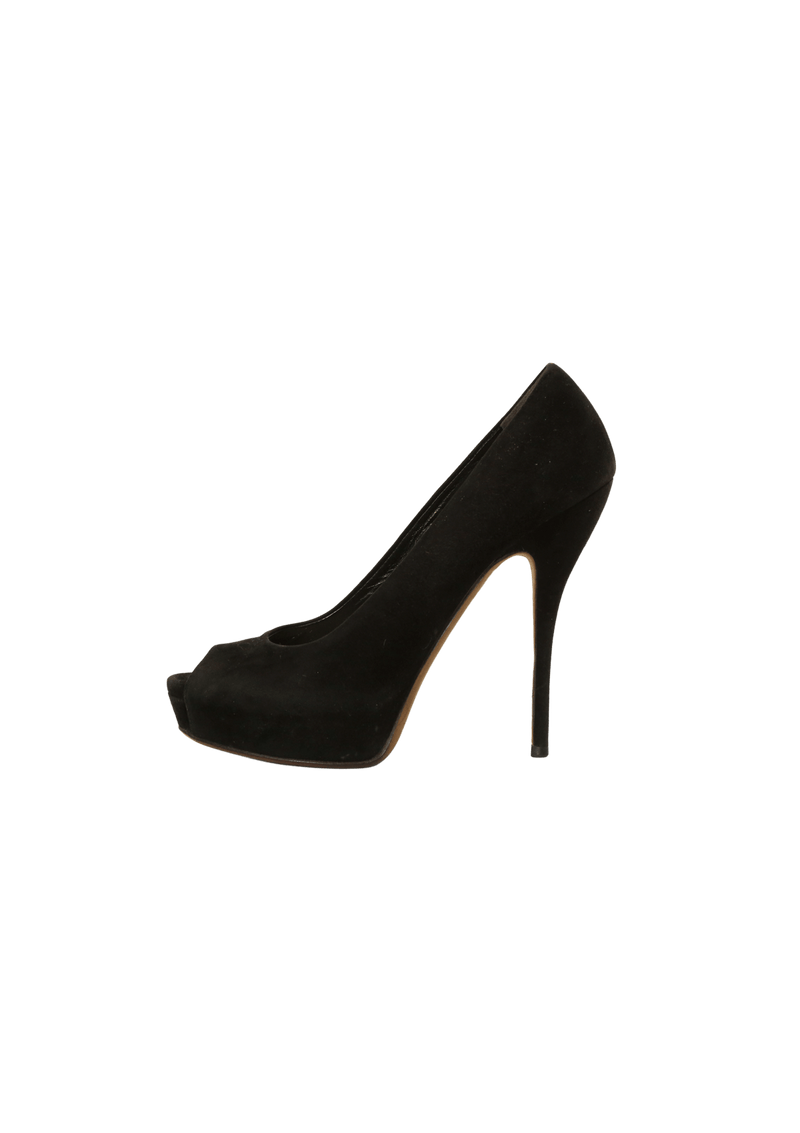 SUEDE PEEP TOE 35.5