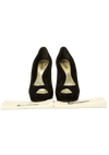 SUEDE PEEP TOE 35.5