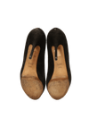 SUEDE PEEP TOE 35.5