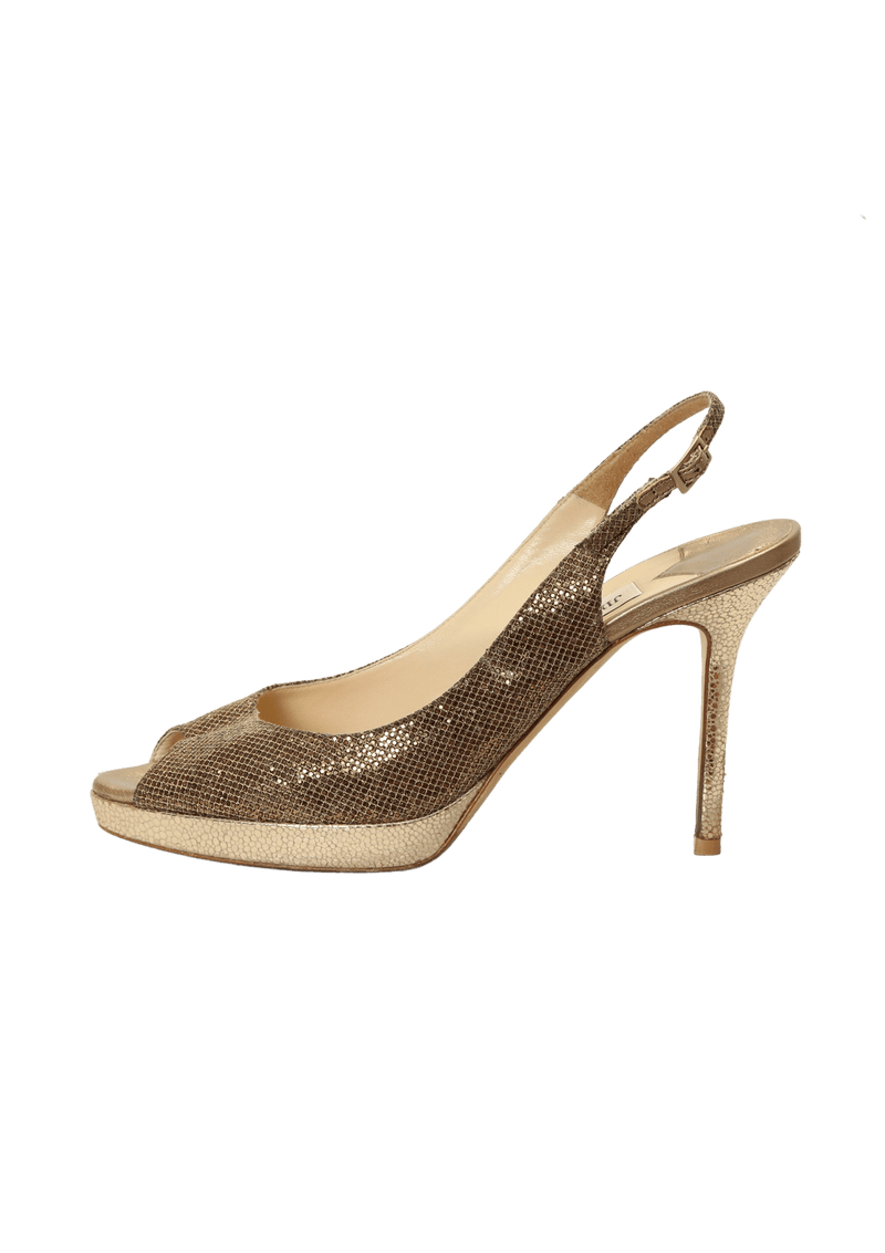 GLITTER PEEP TOE 35