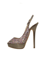 GLITTER PEEP TOE 38