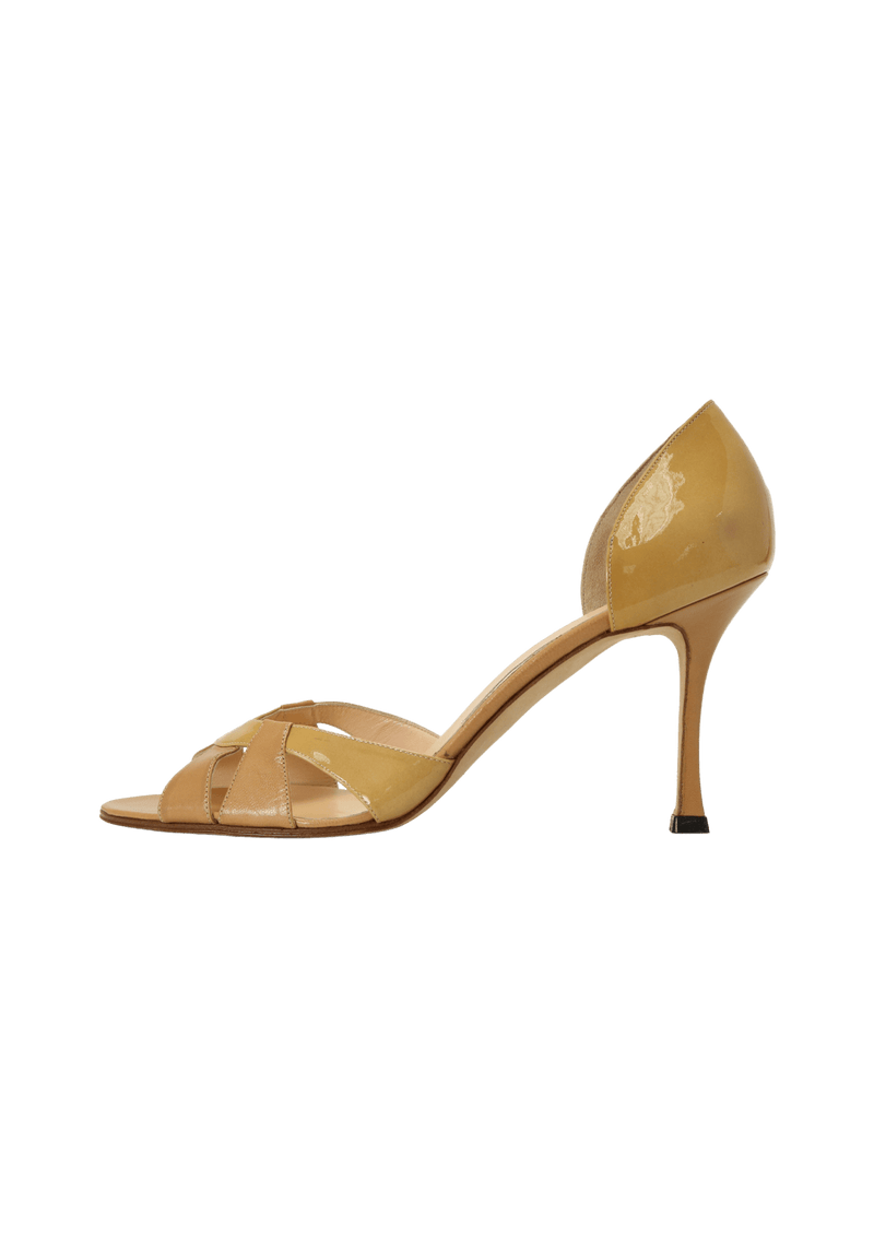 PATENT LEATHER D'ORSAY PUMPS 36