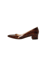 TORTOISE SHELL PUMPS 35.5