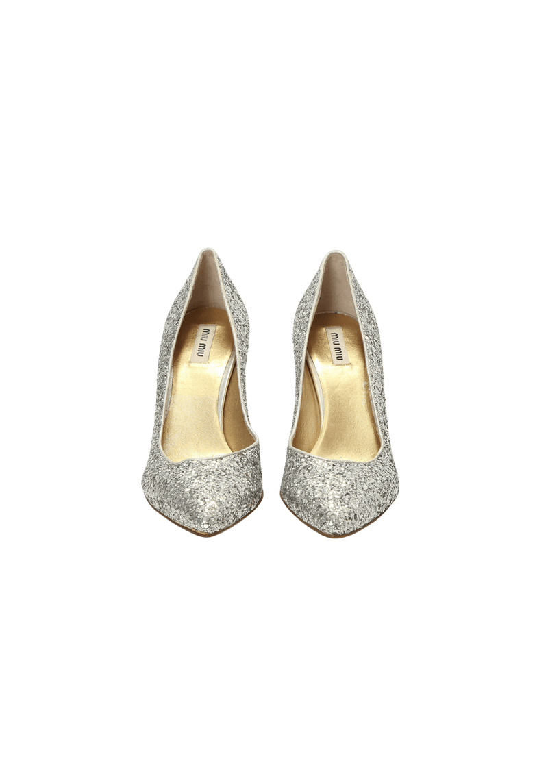 GLITTER ACCENTS PUMPS 35