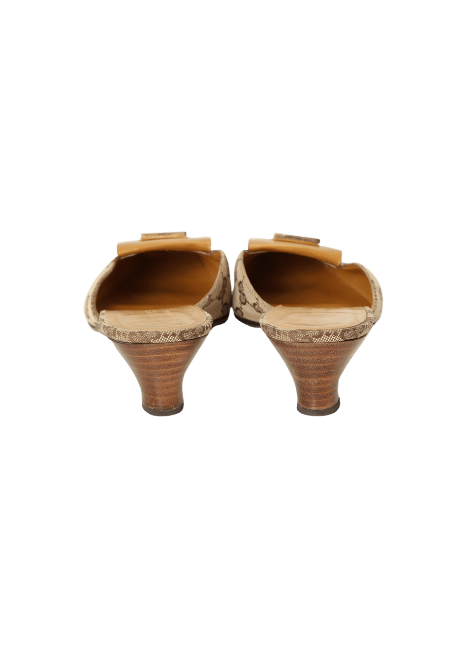 VINTAGE GG CANVAS MULES 37