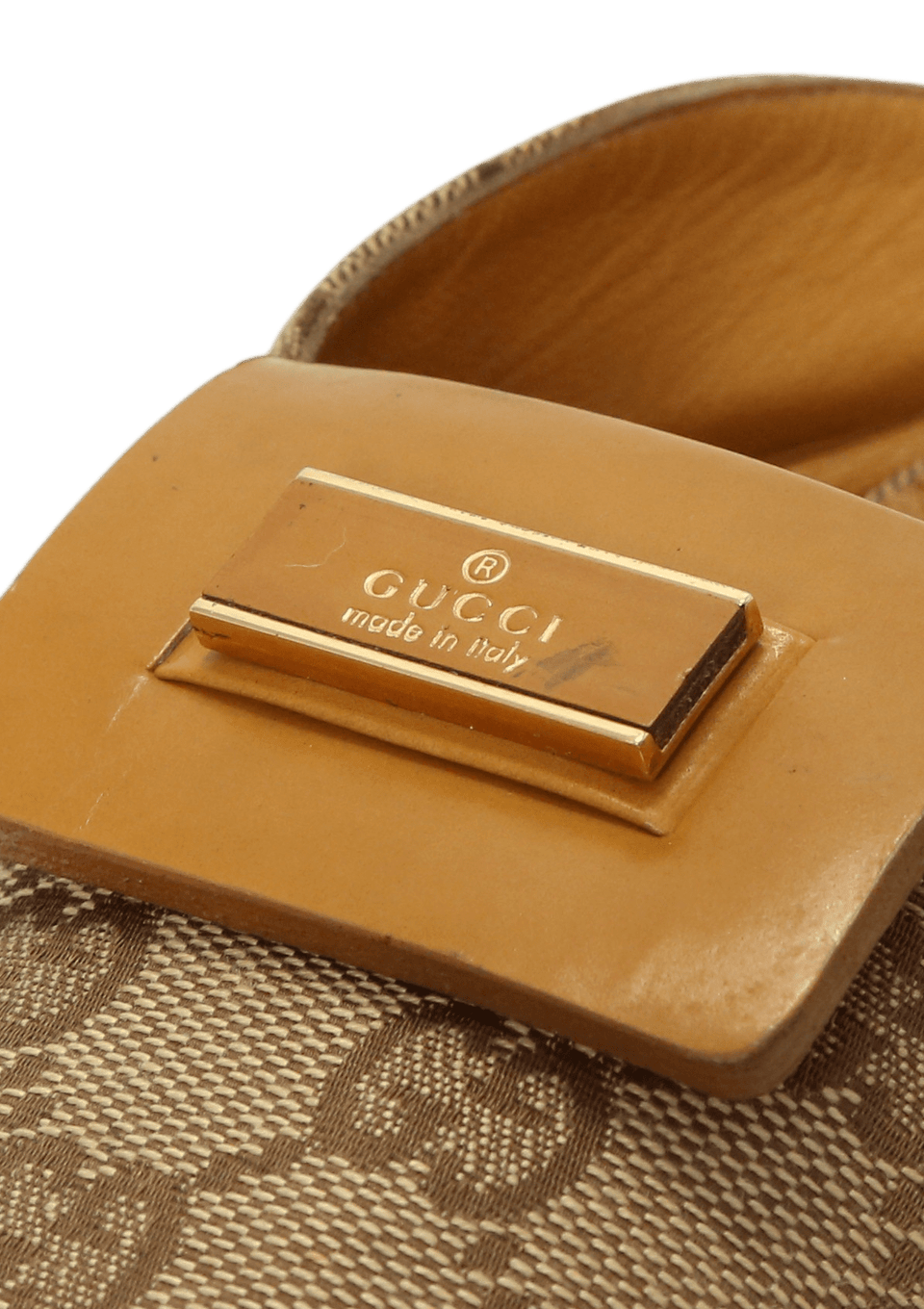VINTAGE GG CANVAS MULES 37
