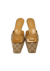 VINTAGE GG CANVAS MULES 37