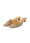 VINTAGE GG CANVAS MULES 37