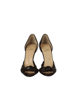 LEATHER D'ORSAY PUMPS 34.5