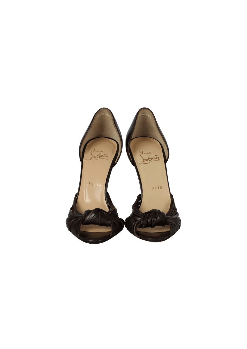 LEATHER D'ORSAY PUMPS 34.5