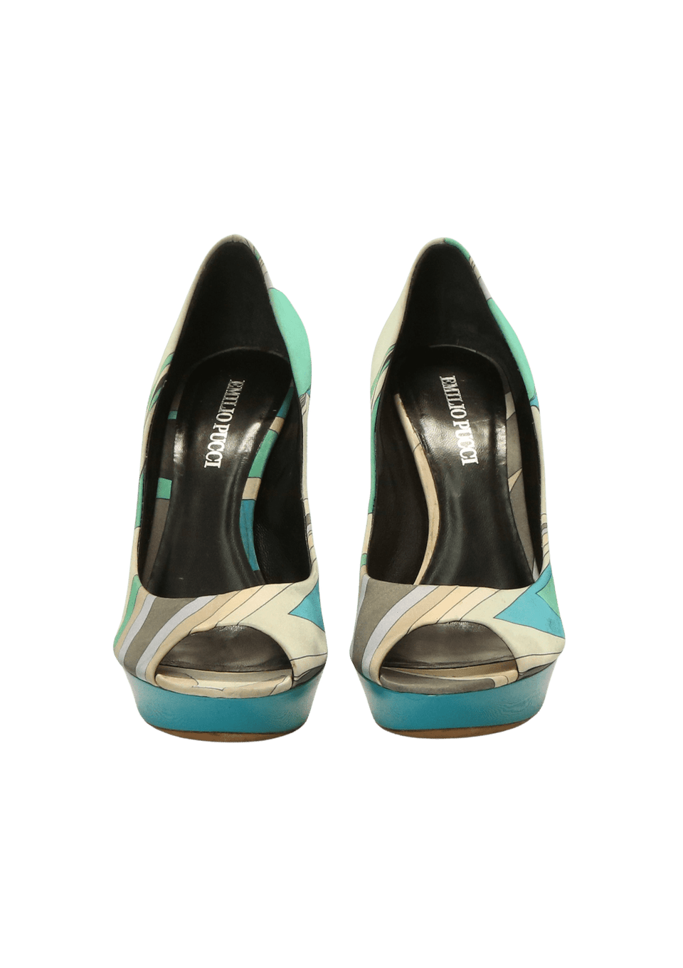 EMILIO PUCCI ミュール 36サイズ Scarpin Peep Toe Emilio Pucci 36.5 Azul Original – Gringa