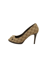 GG CANVAS HORSEBIT PEEP TOE 37