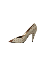 MONOGRAM JACQUARD LOLA PUMPS 35.5