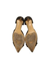 SUEDE BOW D'ORSAY PUMPS 38