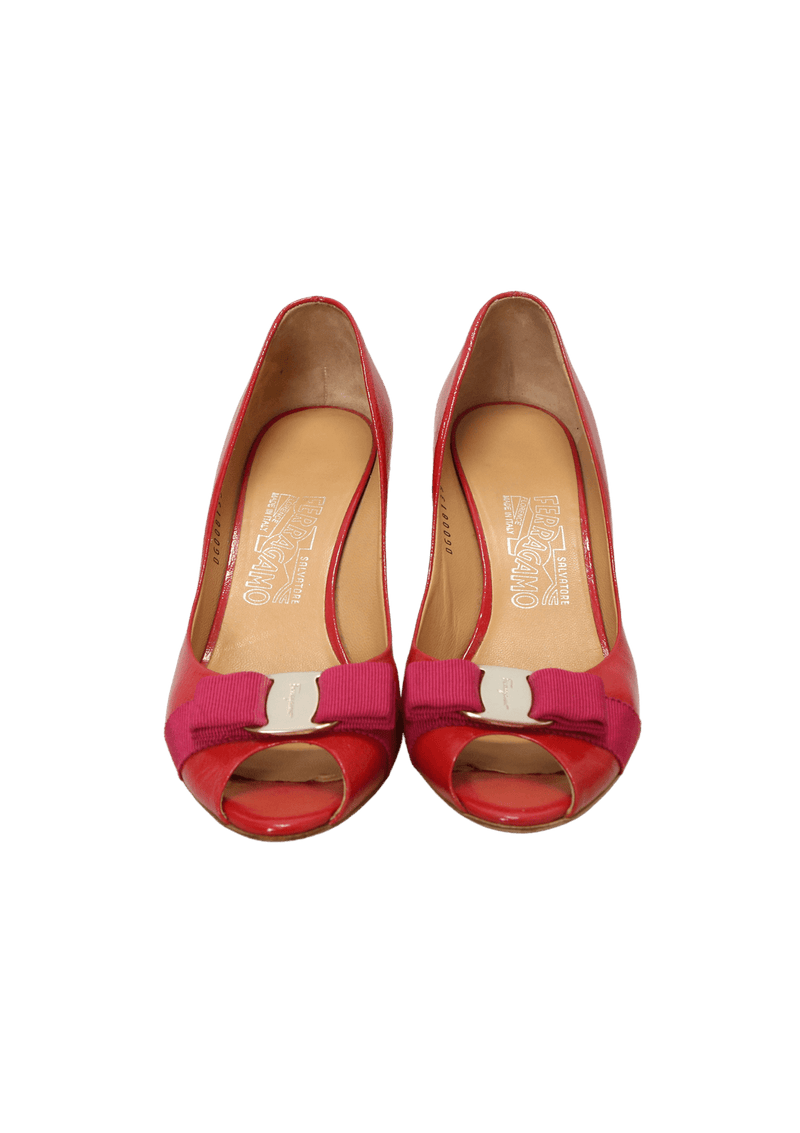 VARA BOW PEEP TOE 37