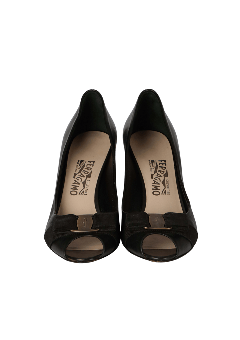 VARA BOW PEEP TOE 38