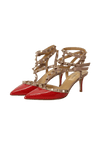 ROCKSTUD PATENT LEATHER PUMPS 34.5