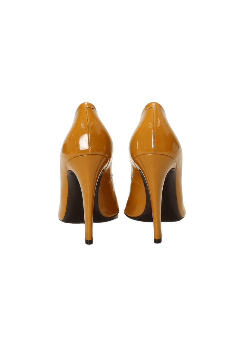 PATENT LEATHER PEEP TOE 34.5